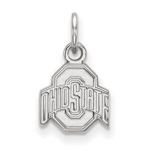10k White Gold Ohio State XS (Tiny) Logo Charm or Pendant
